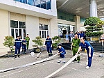 Tuyên truyền, thực tập phương án chữa cháy tại Bệnh viện Đa khoa Phủ Diễn