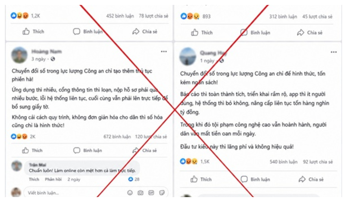 Phản bác luận điệu xuyên tạc công cuộc chuyển đổi số trong lực lượng Công an nhân dân