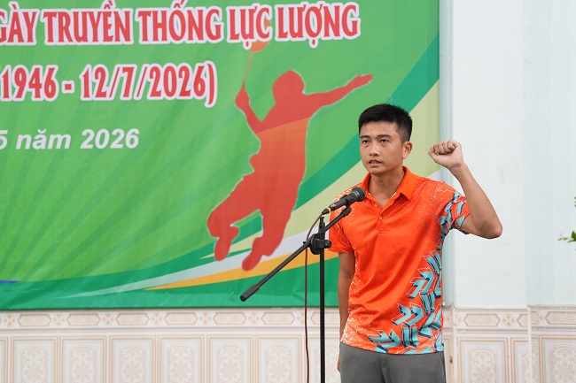 Đại diện Vận động viên tuyên thệ
