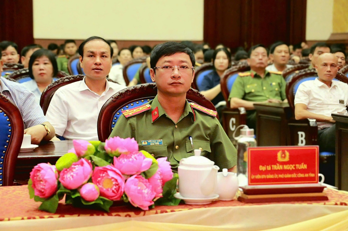 Đại biểu tham dự buổi lễ tại điểm cầu tỉnh Nghệ An