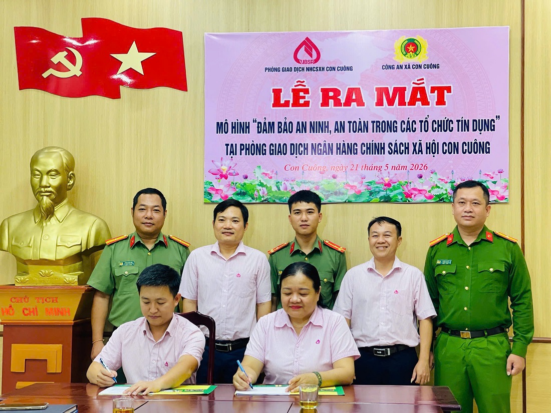 Ra mắt mô hình bảo đảm an ninh, an toàn tại Ngân hàng Chính sách xã hội
