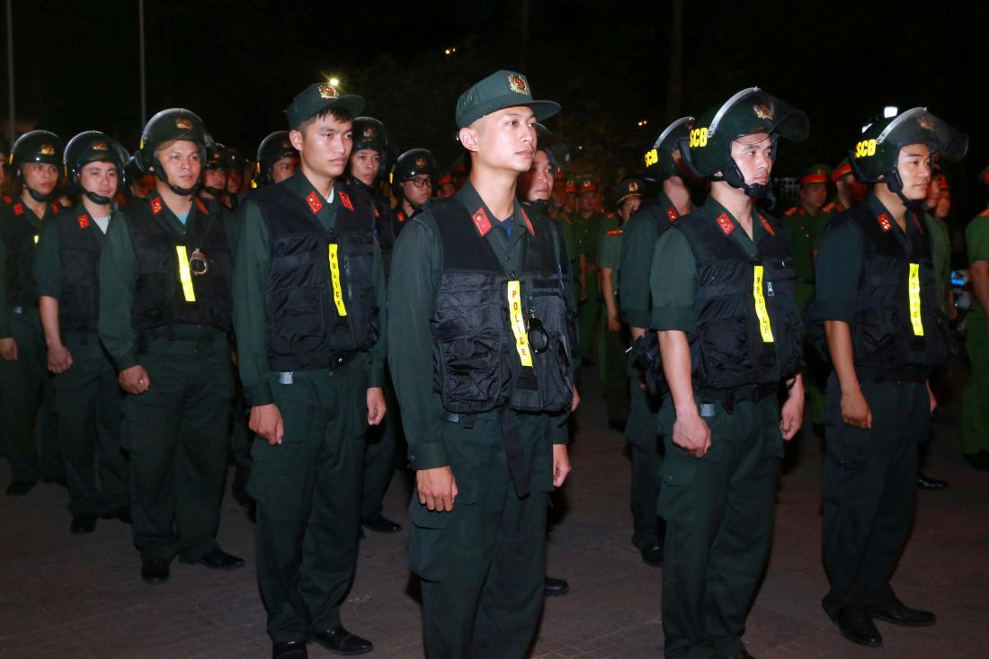Các lực lượng tham gia đợt ra quân cao điểm