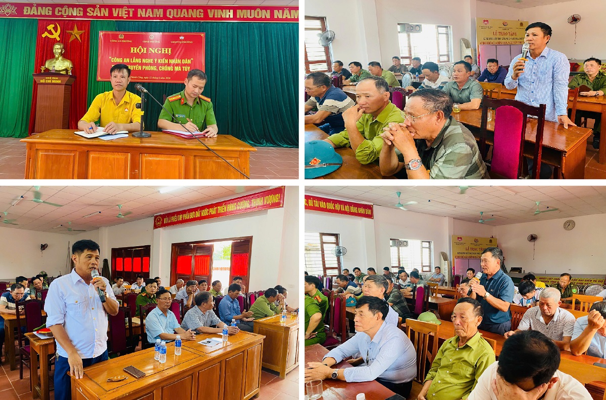 Công an phường giải trình đầy đủ, chi tiết đối với từng ý kiến đóng góp, kiến nghị của người dân