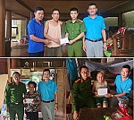 Công an xã Mỹ Lý thăm hỏi, tặng quà cựu chiến binh nhân kỷ niệm 79 năm ngày thương binh - liệt sĩ
