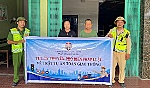 Công an xã Trung Lộc tuyên truyền pháp luật về trật tự an toàn giao thông