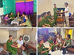Công an phường Cửa Lò thăm hỏi, tặng quà tri ân gia đình thân nhân liệt sĩ, thương binh nhân dịp 27/7