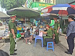 Công an phường Trường Vinh xử lý nghiêm trường hợp tái lấn chiếm vỉa hè