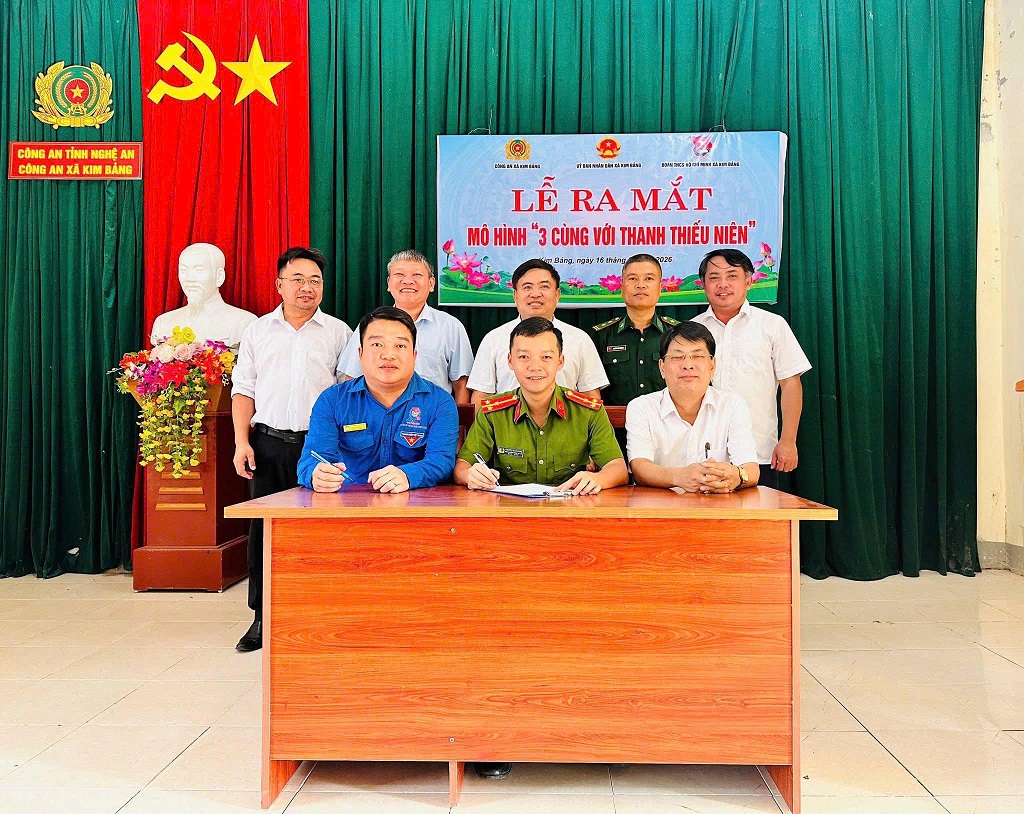 Công an xã Kim Bảng ra mắt mô hình 