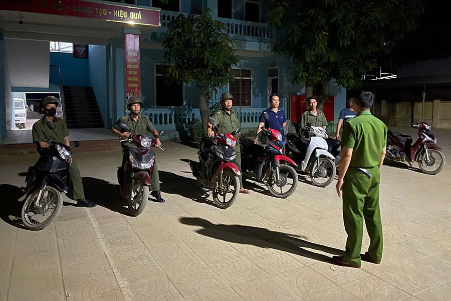 Ra quân tuần tra đêm bảo đảm ANTT