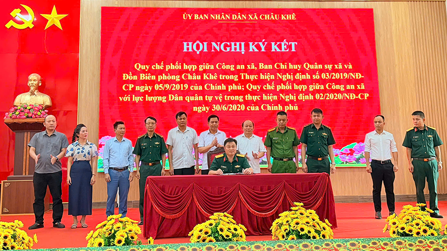Ký kết quy chế phối hợp giữa các lực lượng vũ trang