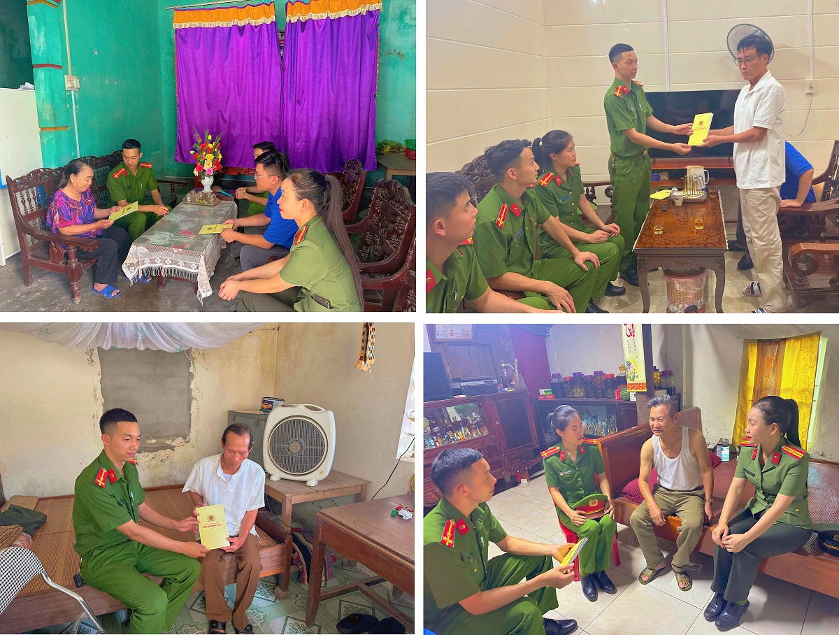 Công an phường Cửa Lò thăm hỏi, tặng quà tri ân gia đình thân nhân liệt sĩ, thương binh nhân dịp 27/7