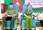 02 cán bộ Công an kịp thời hiến máu cứu người