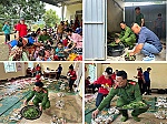 Công an xã Hữu Kiệm phối hợp tổ chức chương trình thiện nguyện