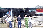 Xã Nậm Cắn ra quân giải tỏa vi phạm, chống tái lấn chiếm hành lang ATGT