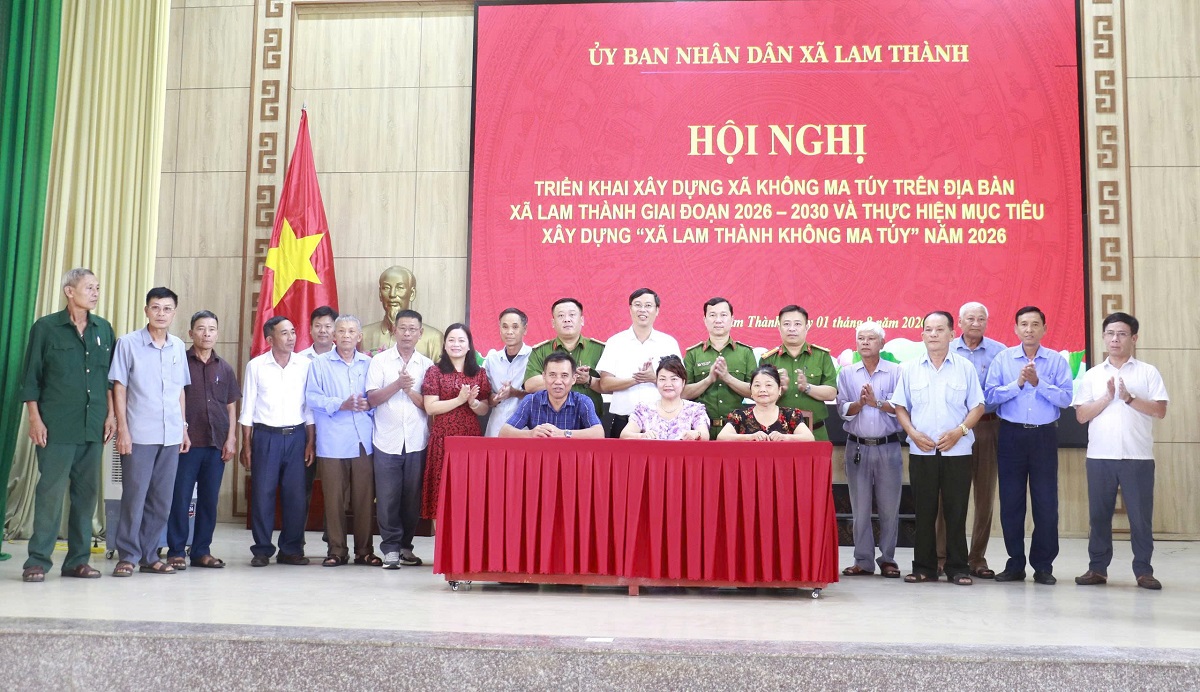 Xã Lam Thành tổ chức Hội nghị triển khai xây dựng xã không ma túy giai đoạn 2026 – 2030