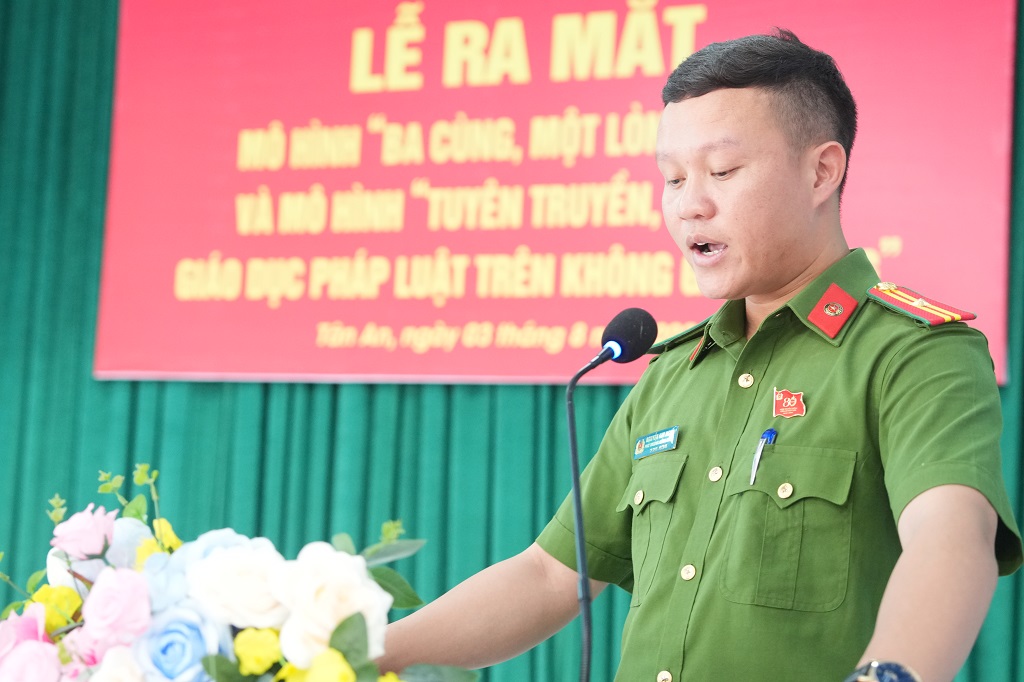 Công an xã Tân An ra mắt mô hình 