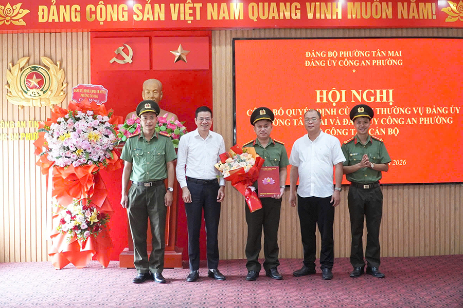 Công bố quyết định thành lập Đảng bộ Công an phường