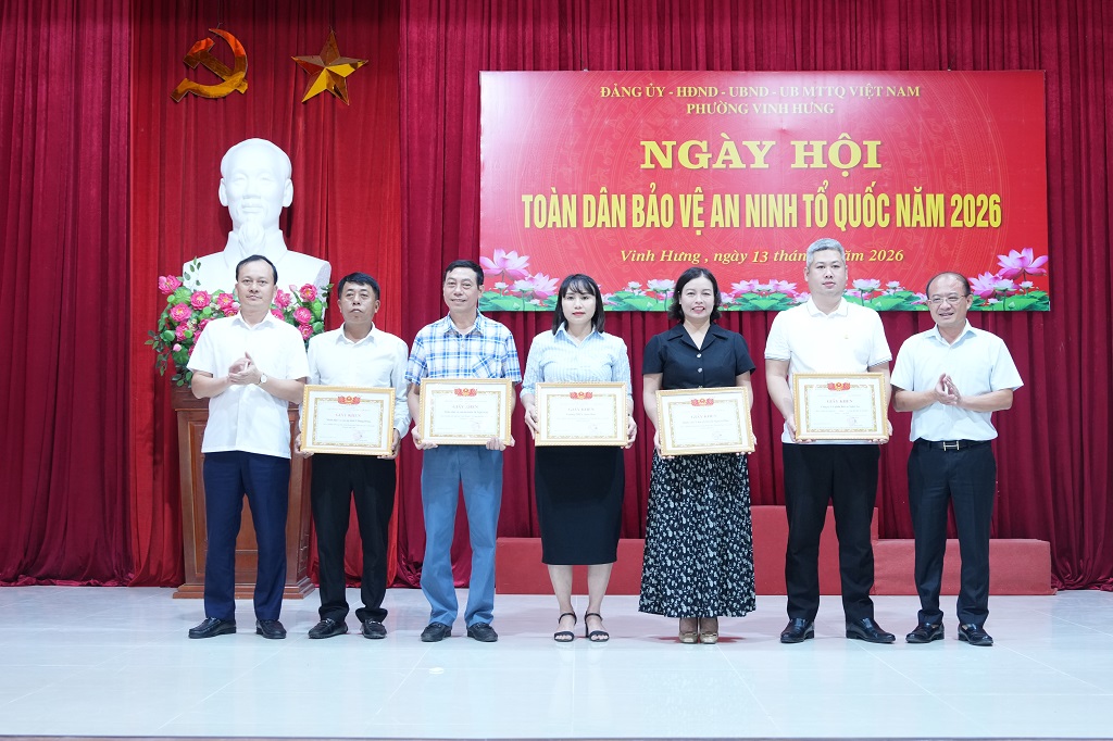 Phường Vinh Hưng tổ chức Ngày hội toàn dân bảo vệ an ninh Tổ quốc