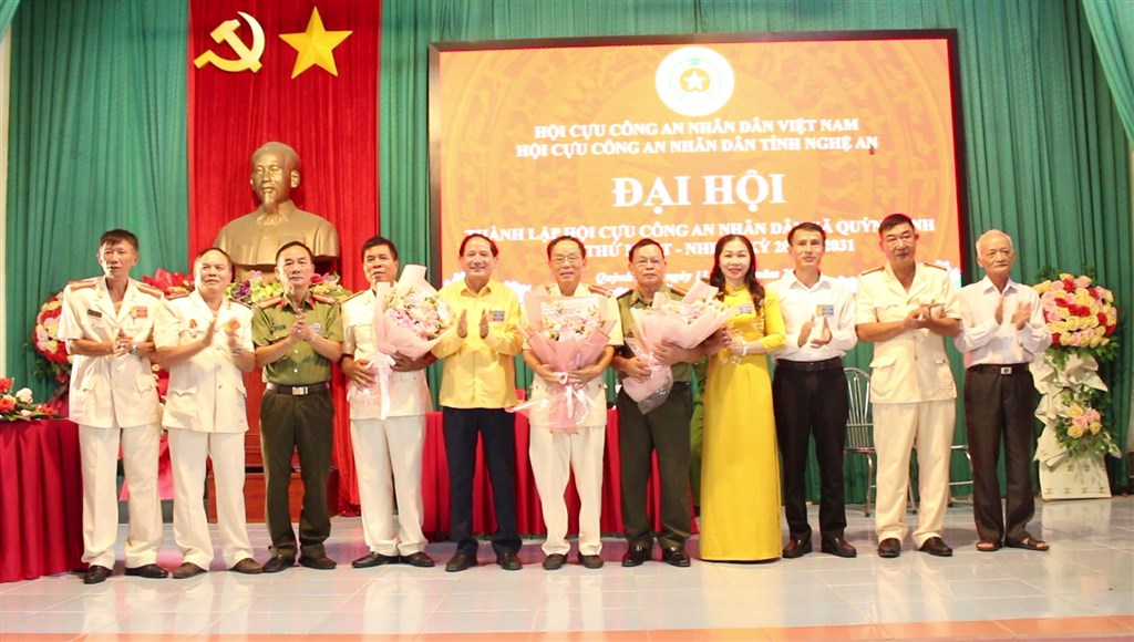 Tổ chức lễ công bố quyết định thành lập Chi hội Cựu Công an nhân dân xã Quỳnh Anh