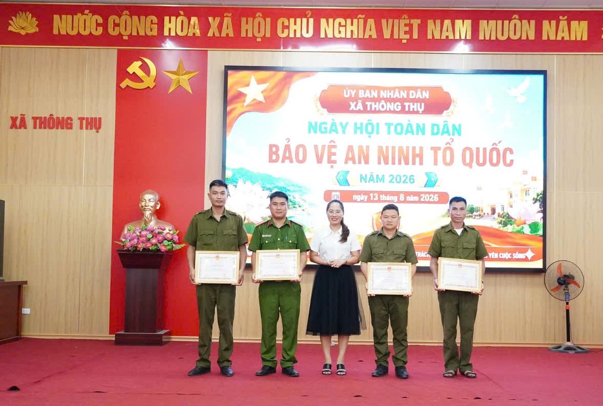 Xã Thông Thụ tổ chức Ngày hội toàn dân bảo vệ an ninh Tổ quốc năm 2026