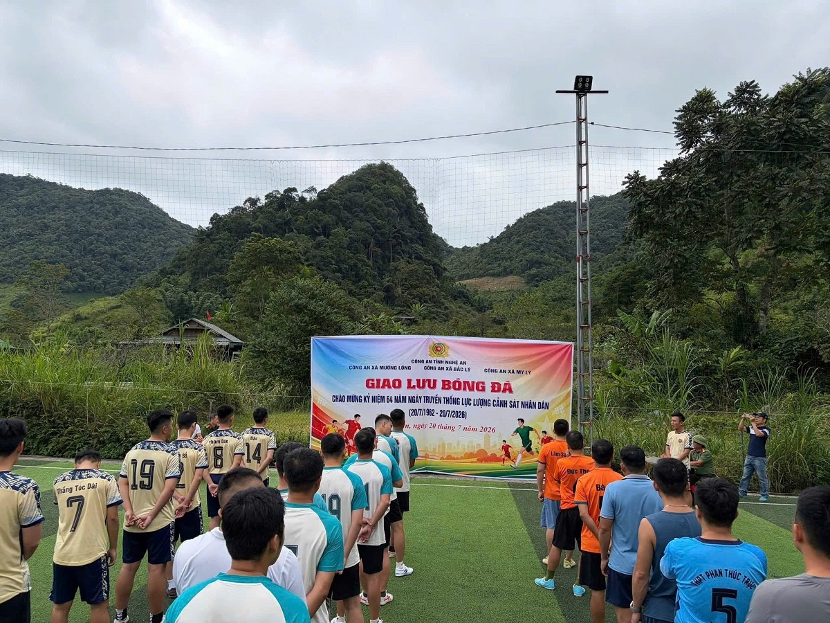Giải bóng đá giao lưu giữa Công an 03 xã: Mỹ Lý - Mường Lống - Bắc Lý