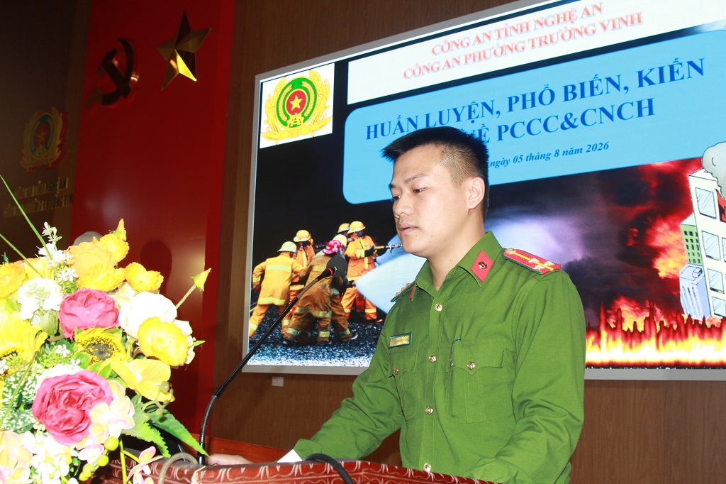 Công an phường tập huấn 