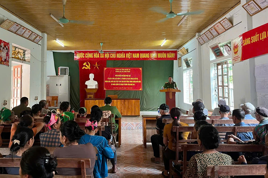 Toàn cảnh buổi tuyên truyền