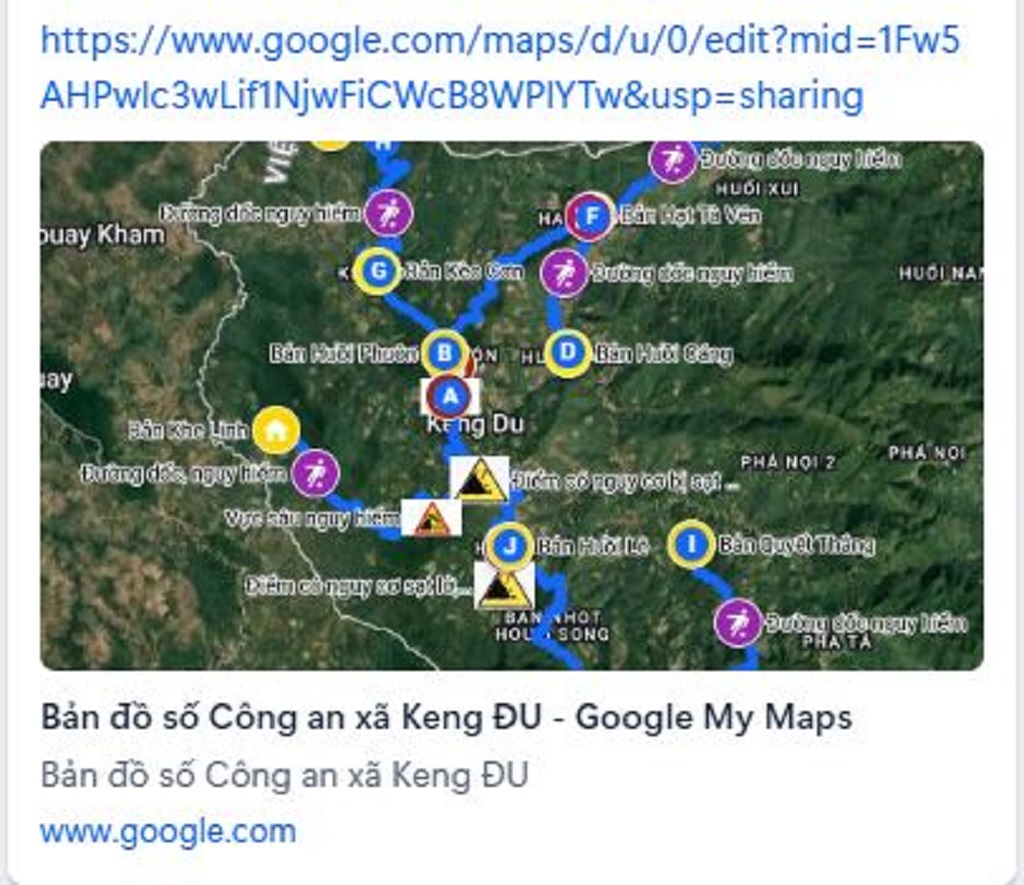 Bản đồ số Công an Keng Đu 