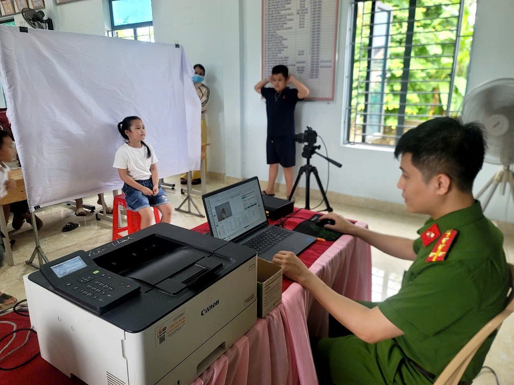 Một số hình ảnh tại buổi thu nhận căn cước
