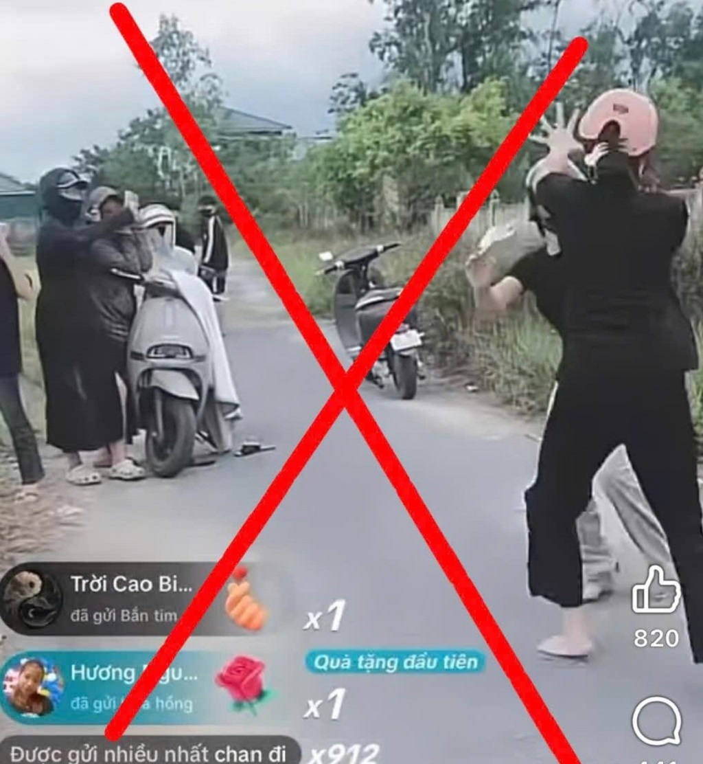 Video xô xát giữa nhóm học sinh bị đăng tải lên mạng xã hội 