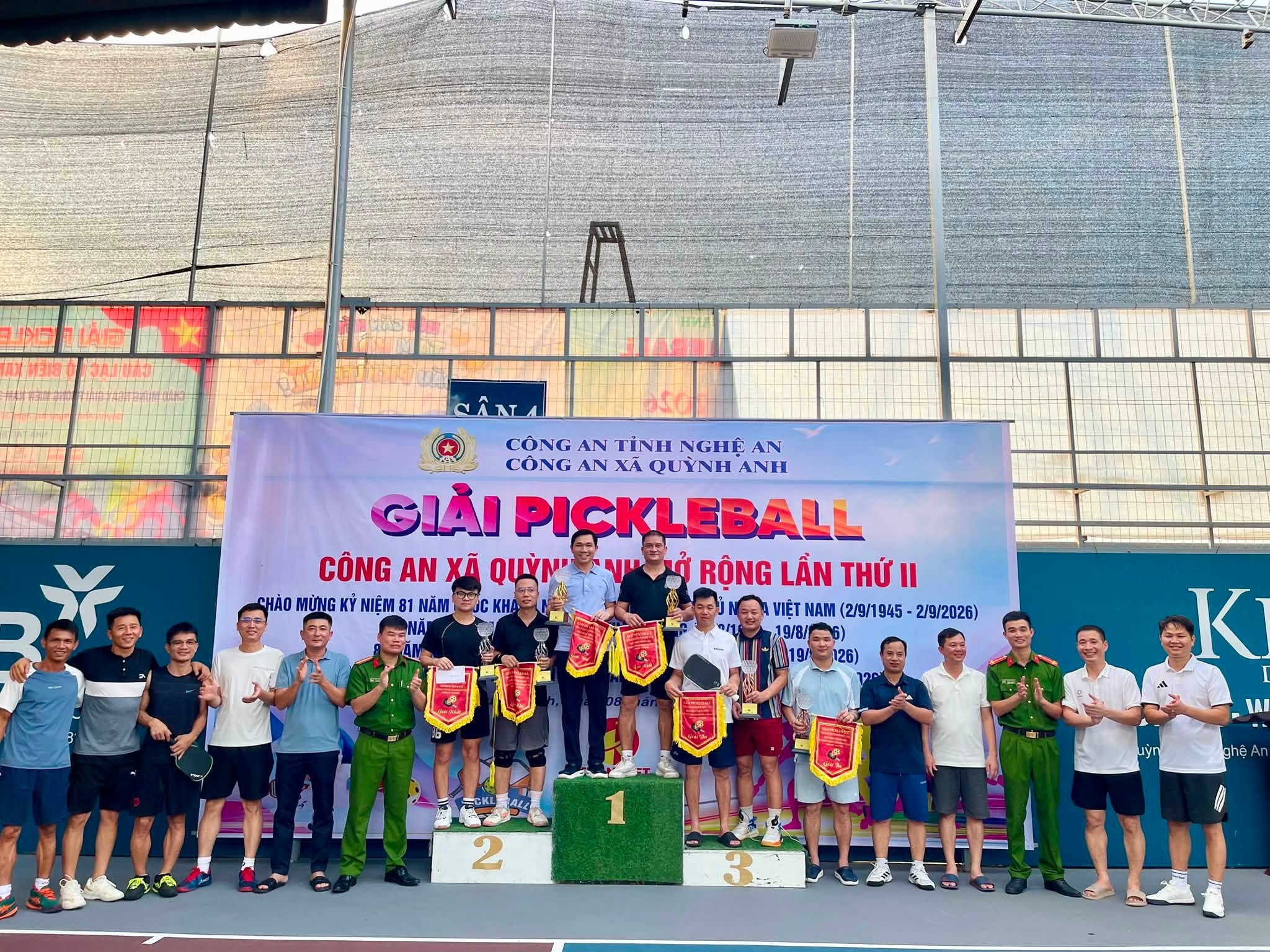 Sôi nổi tổ chức Giải Pickleball chào mừng Ngày truyền thống lực lượng Công an nhân dân 