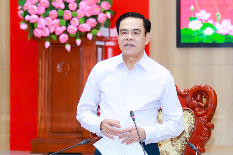 Đồng chí Võ Trọng Hải - Phó Bí thư Tỉnh ủy, Chủ tịch UBND tỉnh phát biểu chỉ đạo tại Hội nghị