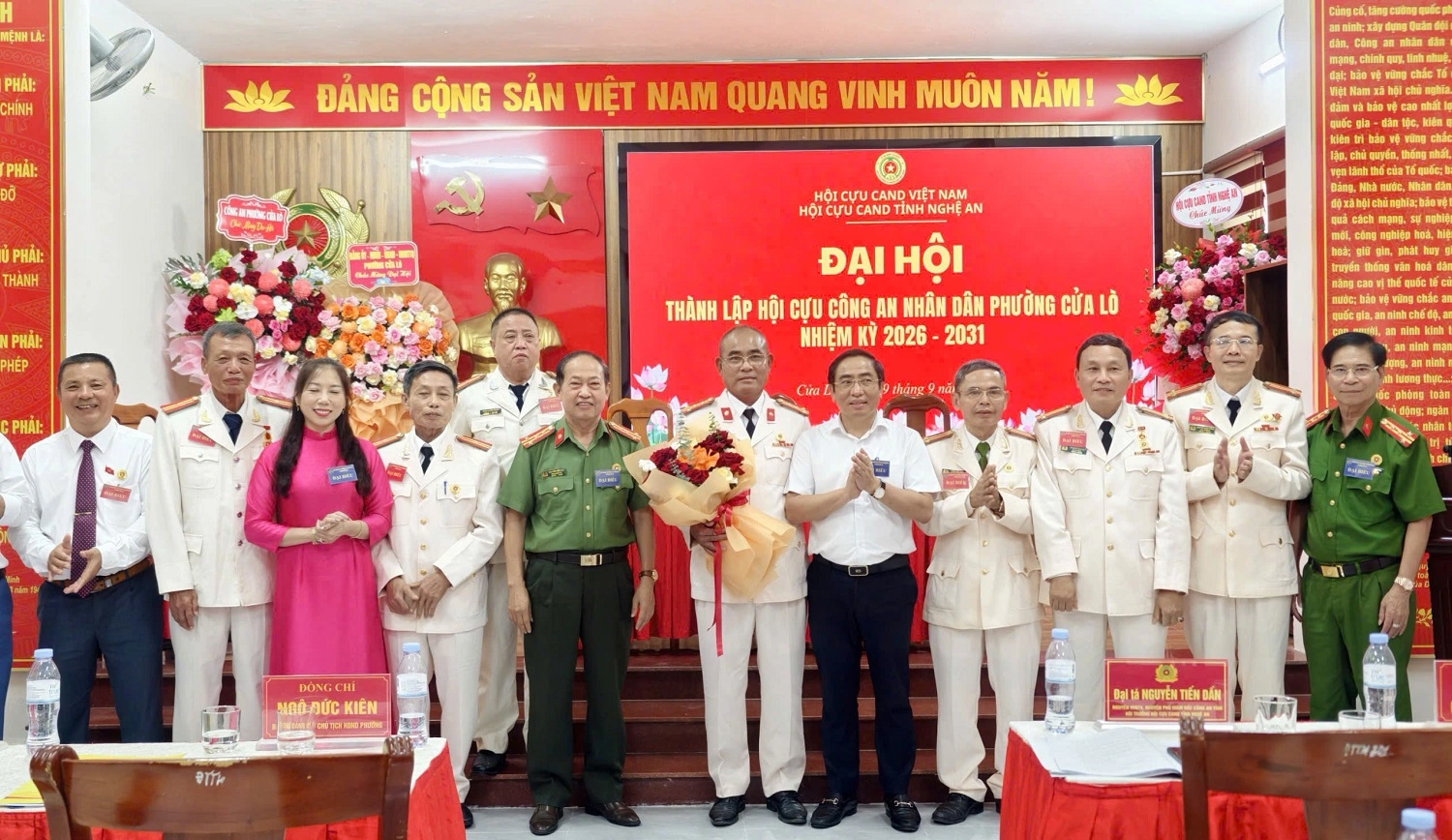 Hội Cựu Công an nhân dân phường Cửa Lò tổ chức Đại hội lần thứ nhất, nhiệm kỳ 2026 – 2031
