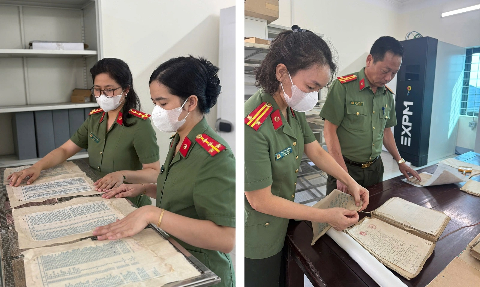 Phòng Hồ sơ nghiệp vụ tăng cường công tác tu bổ, phục chế hồ sơ, tài liệu nghiệp vụ trong tình hình mới