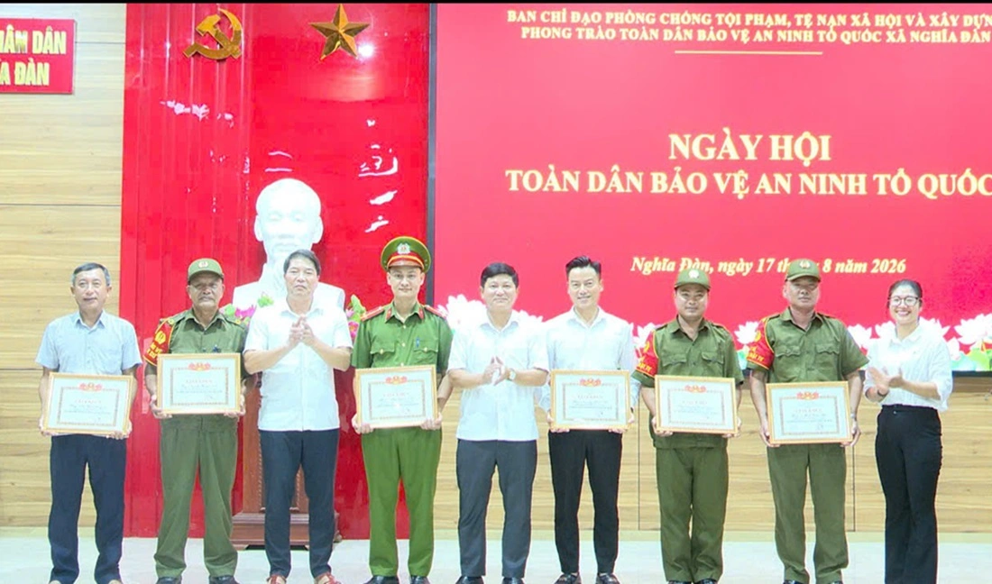 Xã Nghĩa Đàn tổ chức Ngày hội toàn dân bảo vệ an ninh Tổ quốc