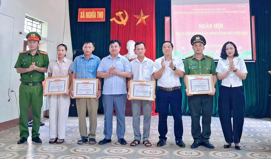 Xã Nghĩa Thọ tổ chức Ngày hội toàn dân bảo vệ an ninh Tổ quốc năm 2026