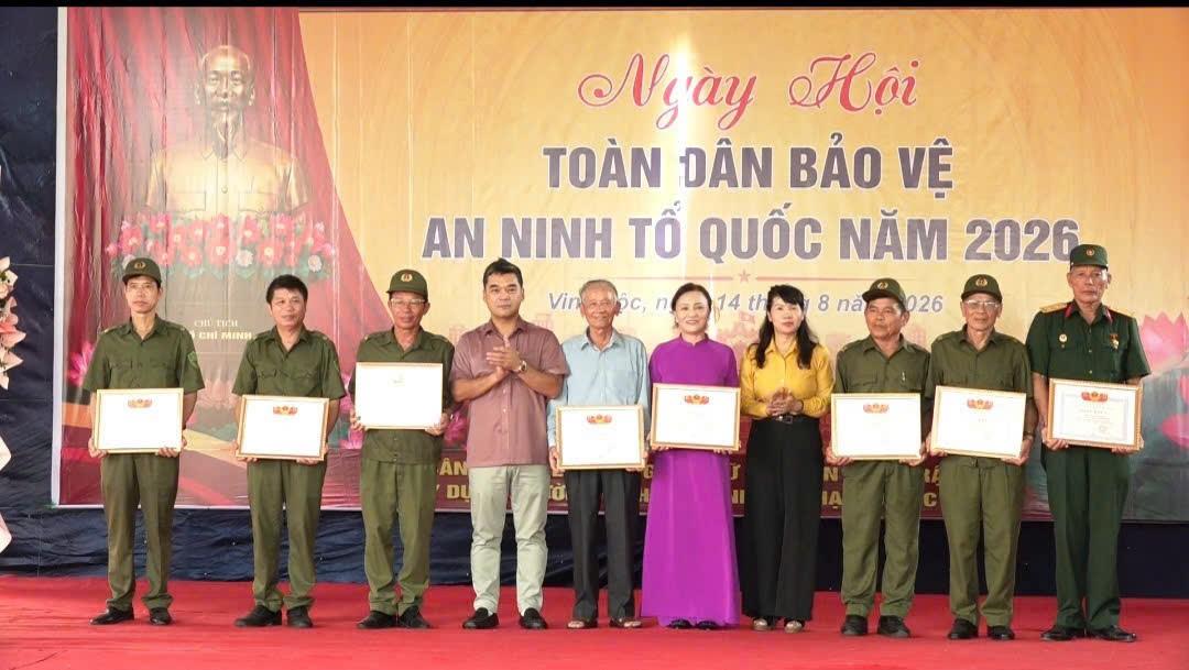Phường Vinh Lộc tổ chức Ngày hội toàn dân bảo vệ ANTQ năm 2026