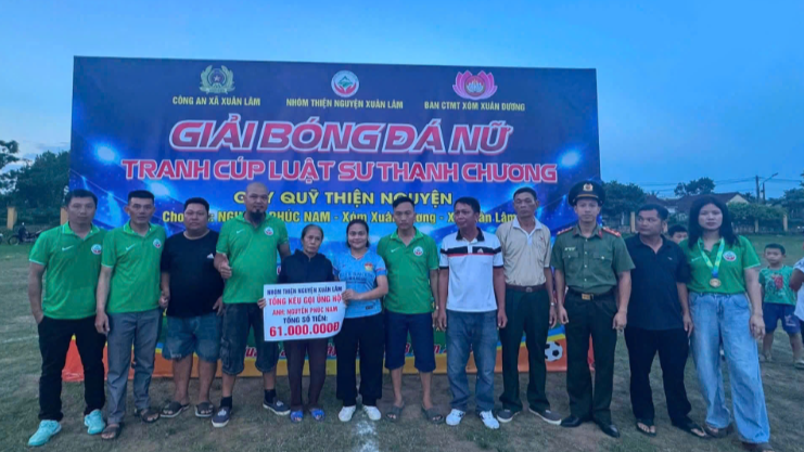 Công an xã Xuân Lâm: Giao lưu thể thao, lan tỏa tinh thần tương thân, tương ái