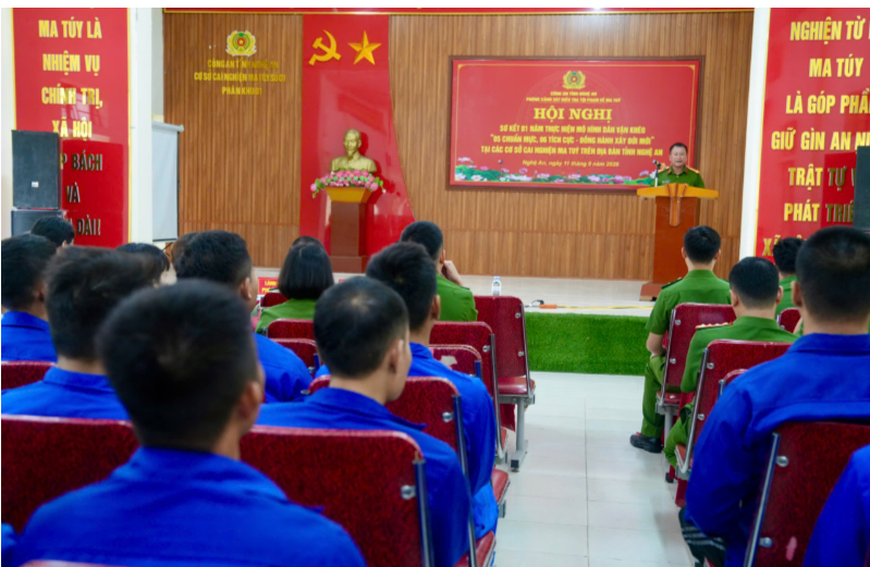 Sơ kết 01 năm thực hiện mô hình dân vận khéo “05 chuẩn mực, 06 tích cực – đồng hành xây đời mới” tại các cơ sở cai nghiên ma túy