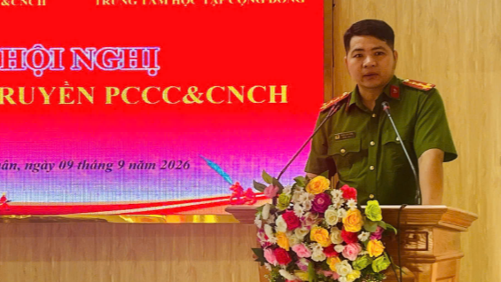Công an xã Yên Xuân tuyên truyền PCCC