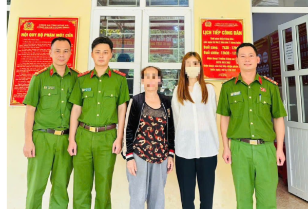 Công an xã Lượng Minh hỗ trợ cô gái bị lừa sang nước ngoài trở về đoàn tụ gia đình