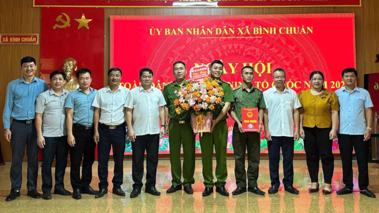 Xã Bình Chuẩn tổ chức Ngày hội toàn dân bảo vệ an ninh Tổ quốc