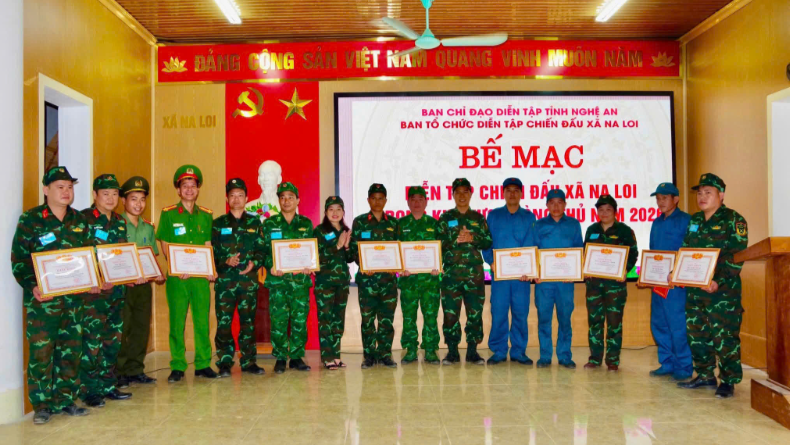Công an xã Na Loi hoàn thành xuất sắc nhiệm vụ trong diễn tập khu vực phòng thủ năm 2026