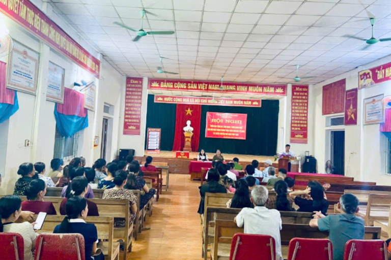 Công an xã Đô Lương phát động phong trào tố giác tội phạm
