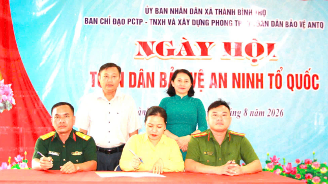 Công an xã Thành Bình Thọ: Tổ chức Ngày hội toàn dân bảo vệ an ninh Tổ quốc
