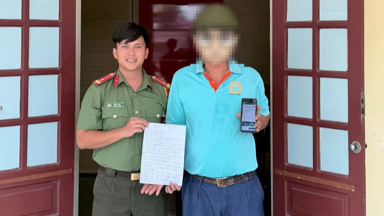 Công an xã Nghĩa Thọ ngăn chặn vụ lừa đảo với thủ đoạn “đặt hàng nhận hoa hồng”