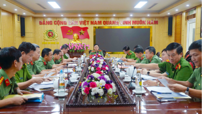 Hội nghị Ban Chấp hành Đảng bộ Công an tỉnh lần thứ 6