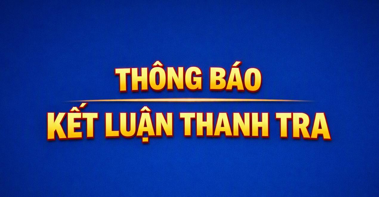 Thông báo kết luận thanh tra
