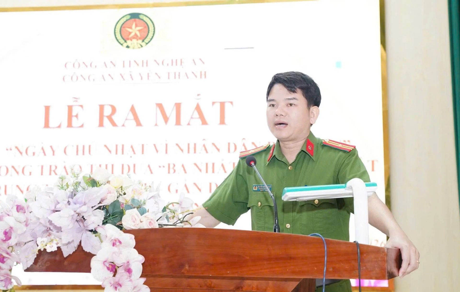 Công an xã Yên Thành ra mắt mô hình điểm “Ngày chủ nhật vì Nhân dân phục vụ”