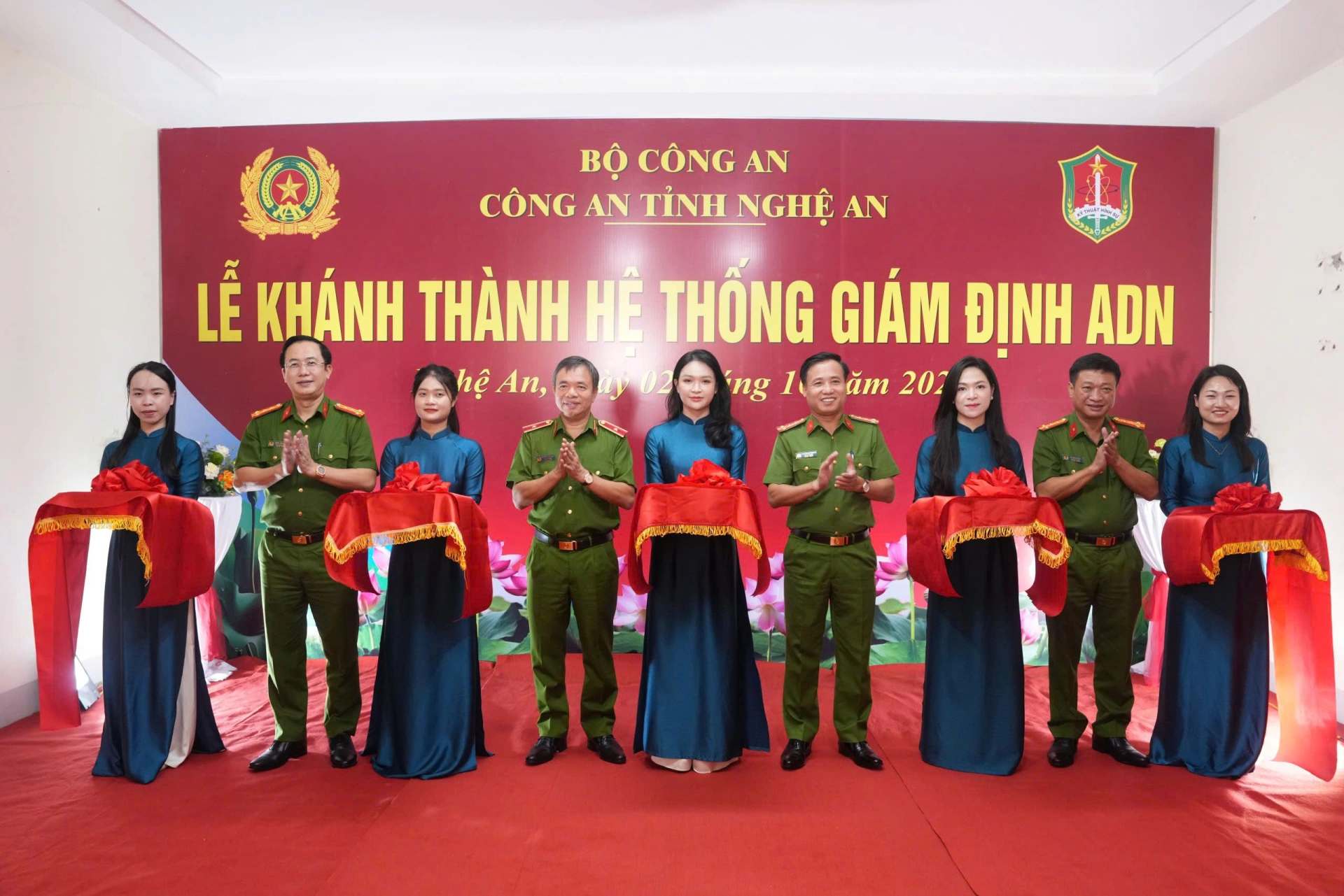 Công an tỉnh Nghệ An khánh thành hệ thống giám định ADN